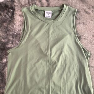 Gymshark X WHITNEY SIMMONS. Whitney Swing Tank- Moss Green